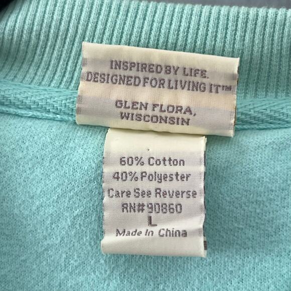 Artisans Wild Horses Graphic Crewneck Sweatshirt Mint Green Women’s Size L Y2K - Picture 3 of 5